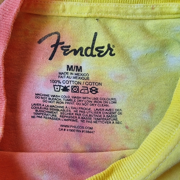 Vintage FENDER Tie Dye Music Graphic T-Shirt - Picture 6 of 8